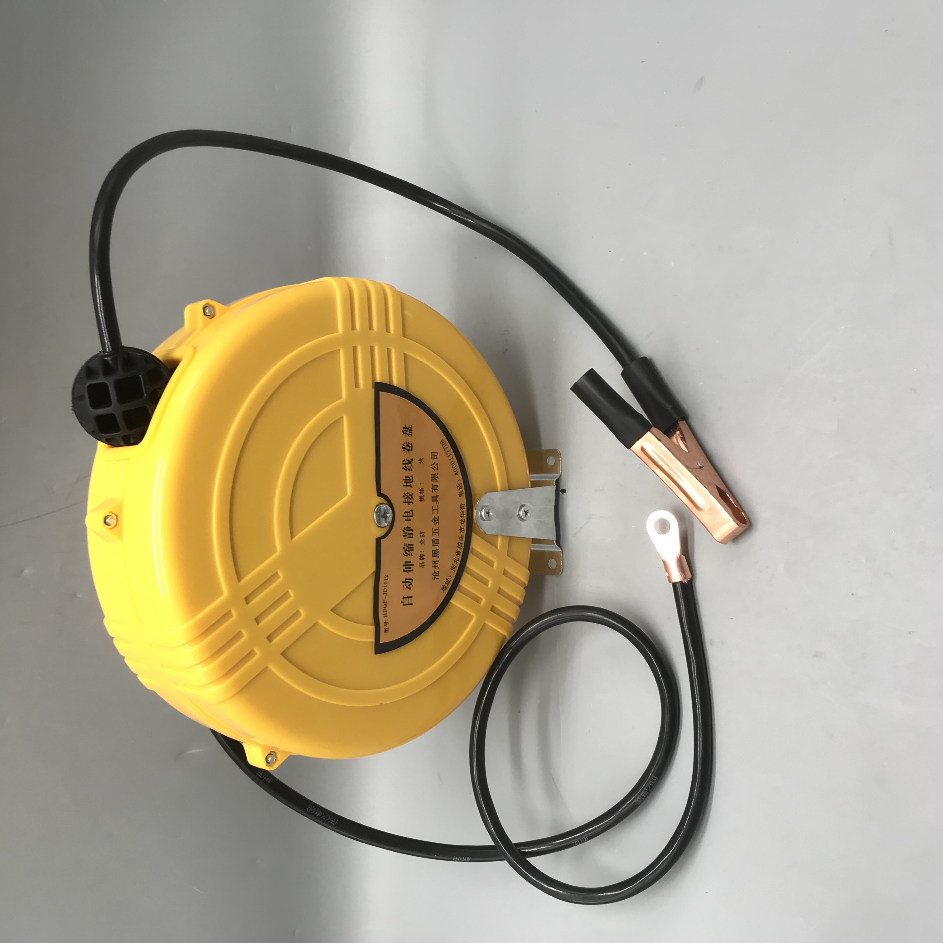 静电接地卷盘 10米加粗钢丝线